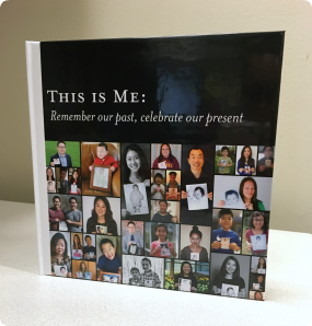 The cover of "This is Me" a compilation of stories and photos from Korean adoptees.