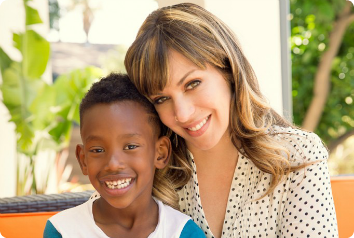 A picture of Jillian with her Ethiopian son.