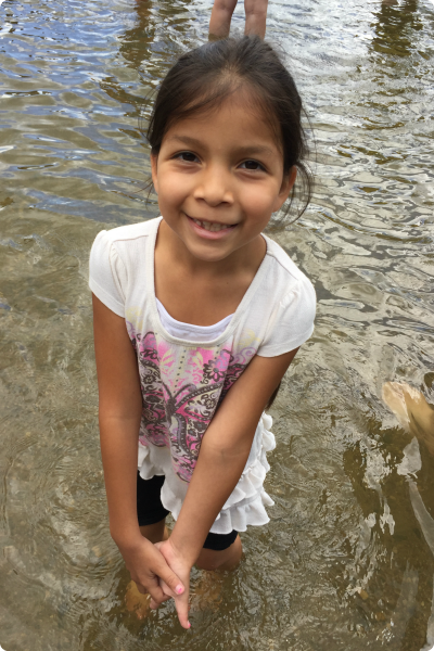 An adorable little girl, adopted from Guatemala through Children's Home Society of Minnesota.