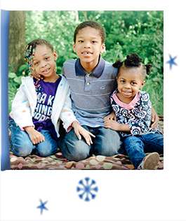 The tenth door opens to show a sibling trio who waits in foster care to be adopted.