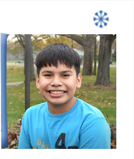 The third door opens to show Jose, a 12-year-old waiting for an adoptive family in foster care.
