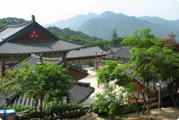 A picture of an old household compound in the mountains, taken during our Tour Korea birthland tour.