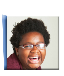 The 5th door is opened to reveal a picture of a teen waiting in foster care with a giant smile.