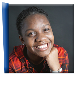 A photo of Jahnia is revealed. Click on the picture to learn more about this teen in foster care.