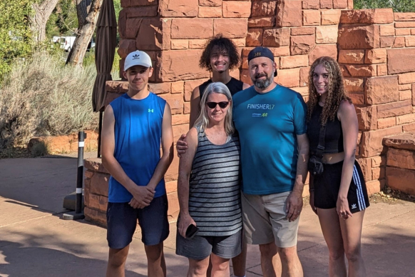 Carly Kidd and family at Zion National Park