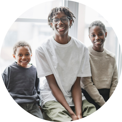 sibling group of three kids